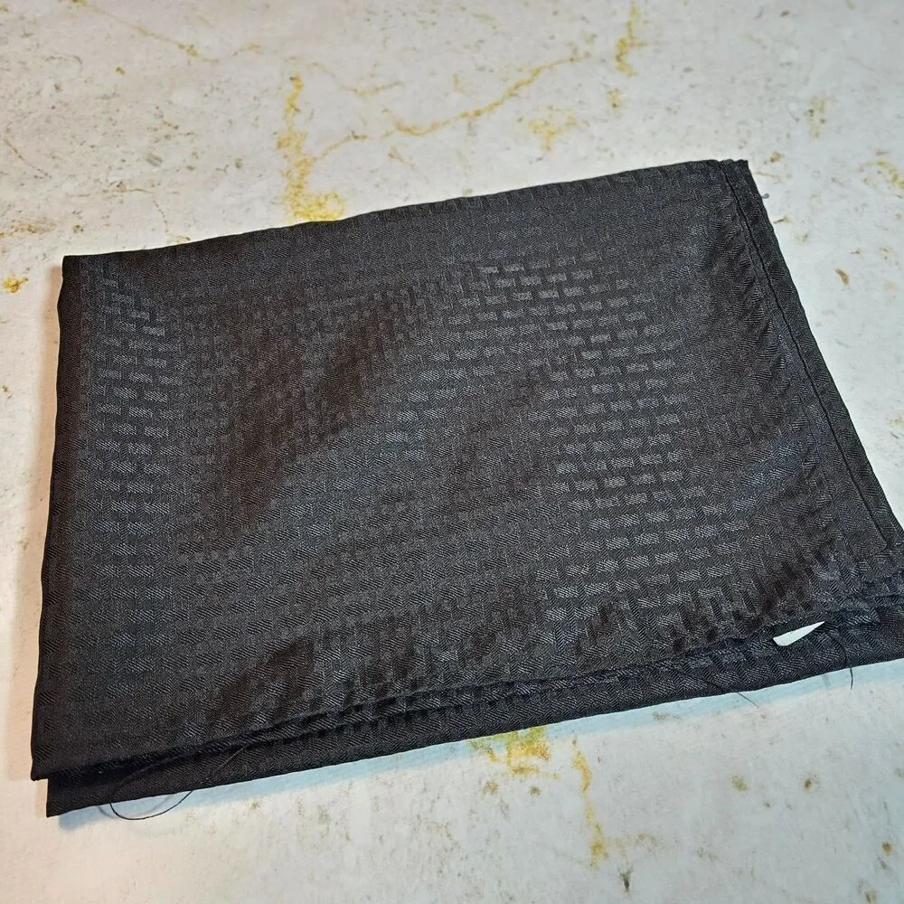 Mainstays Black Tablecloth 52x70 Rectangle Textured Vendor Event Table Cover